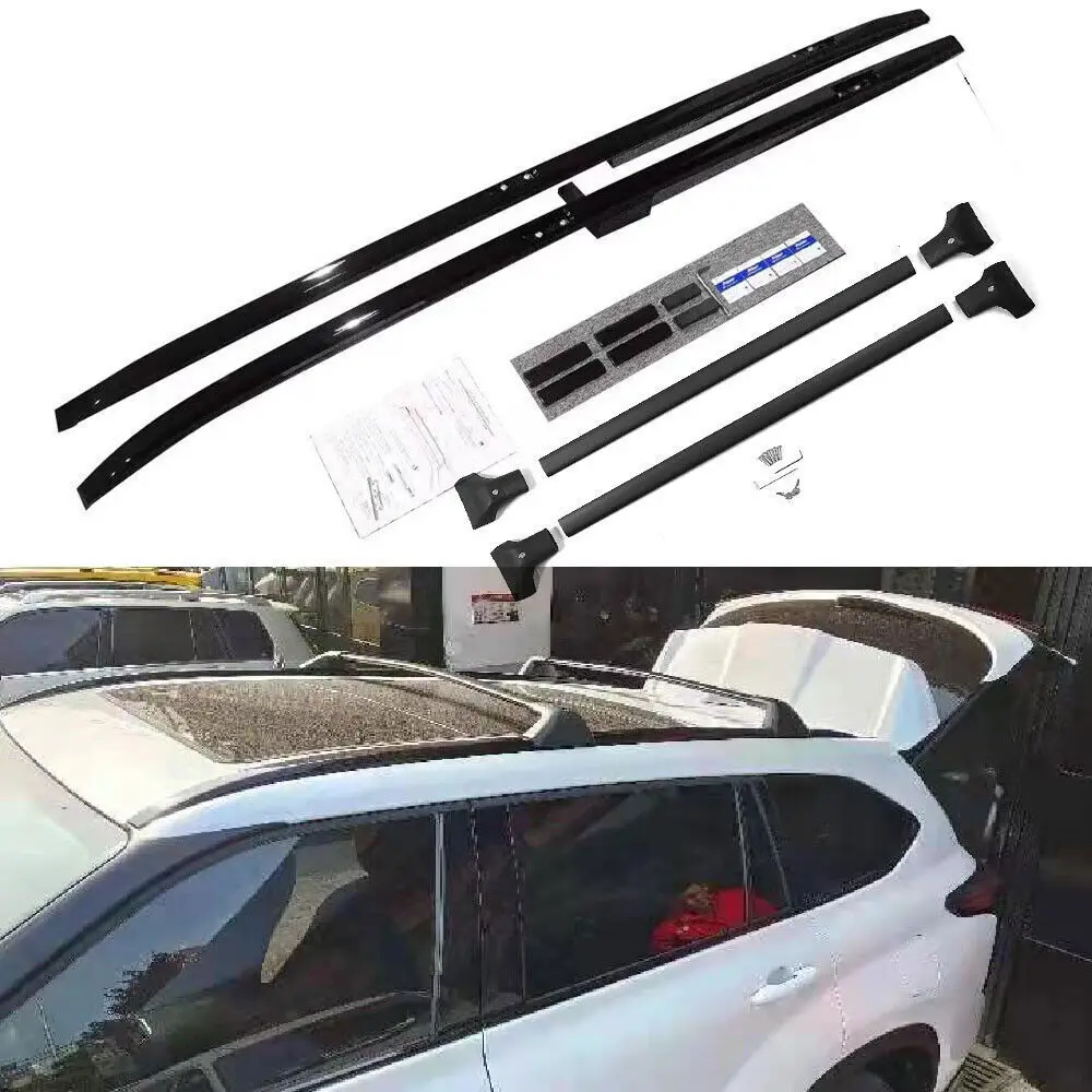 

4Pcs Cross Bars Roof Racks Fits for 2020 2021 2022 Toyota Highlander Kluger