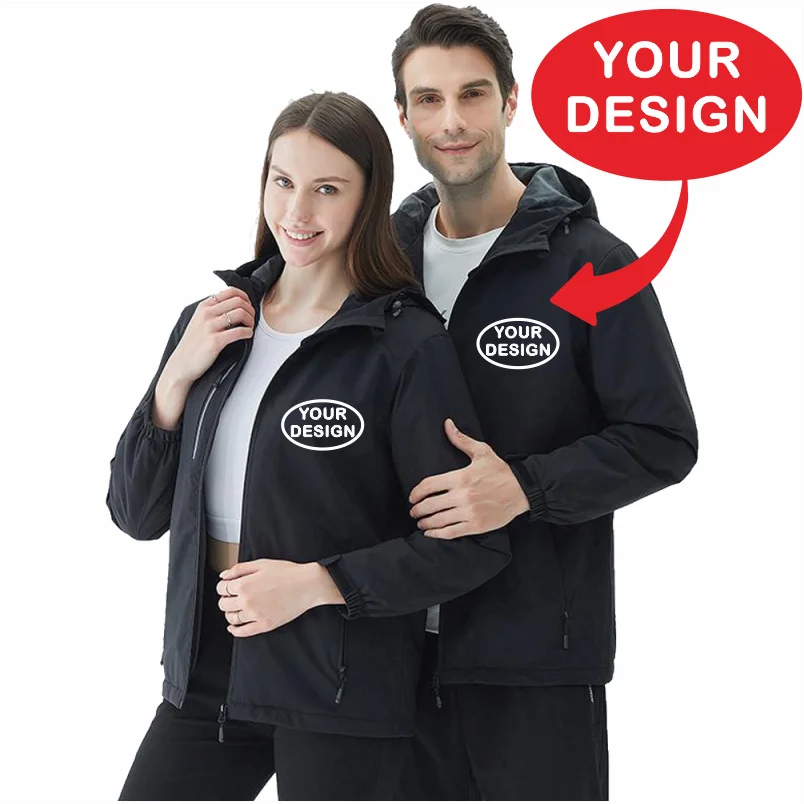 Customized LOGO Winter Jacket Waterproof Warm Thick Windbreaker Brand Design Printed Embroidery Outdoor Windproof Coat 3