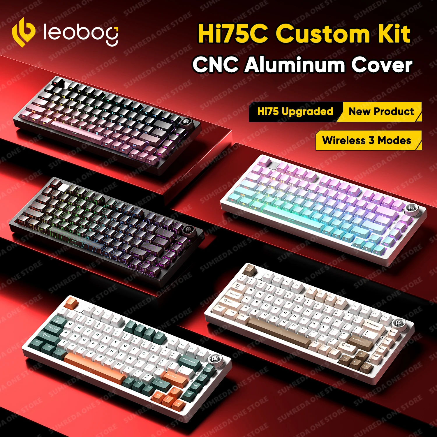 LEOBOG Hi75C Pro Hi75 Sugar65 Custom Mechanical Keyboard