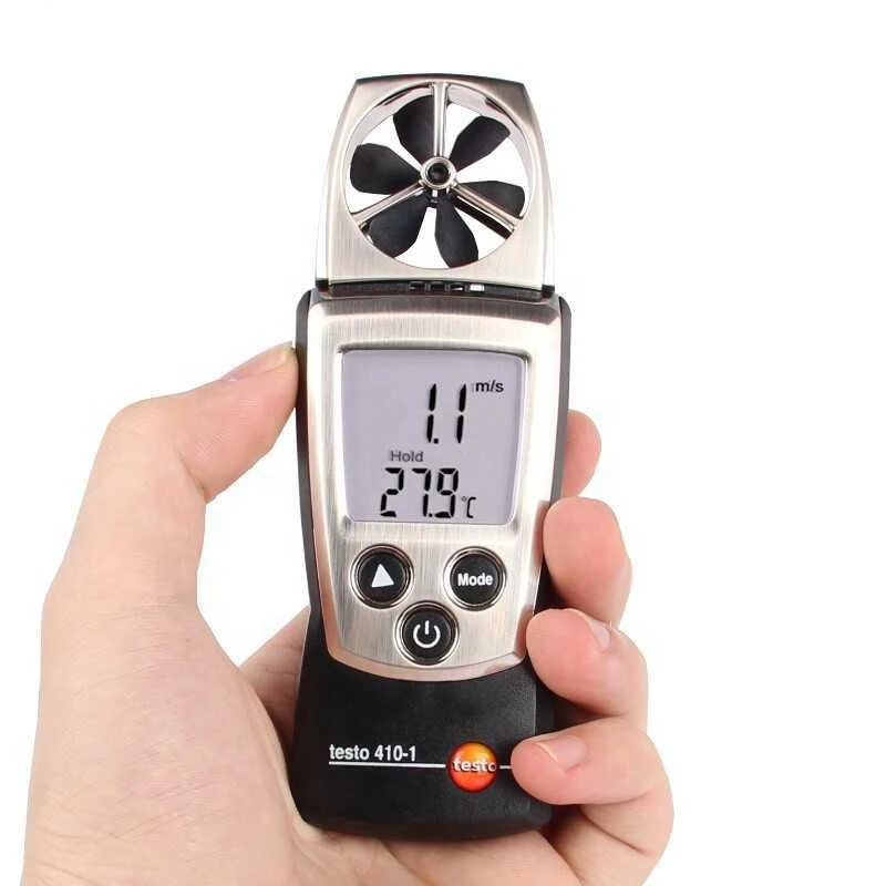 Testo 410-1 No.0560 4101 Anemometro A Banderuola Con Banderuola Da 40 Mm Con Protocollo Di Calibrazione