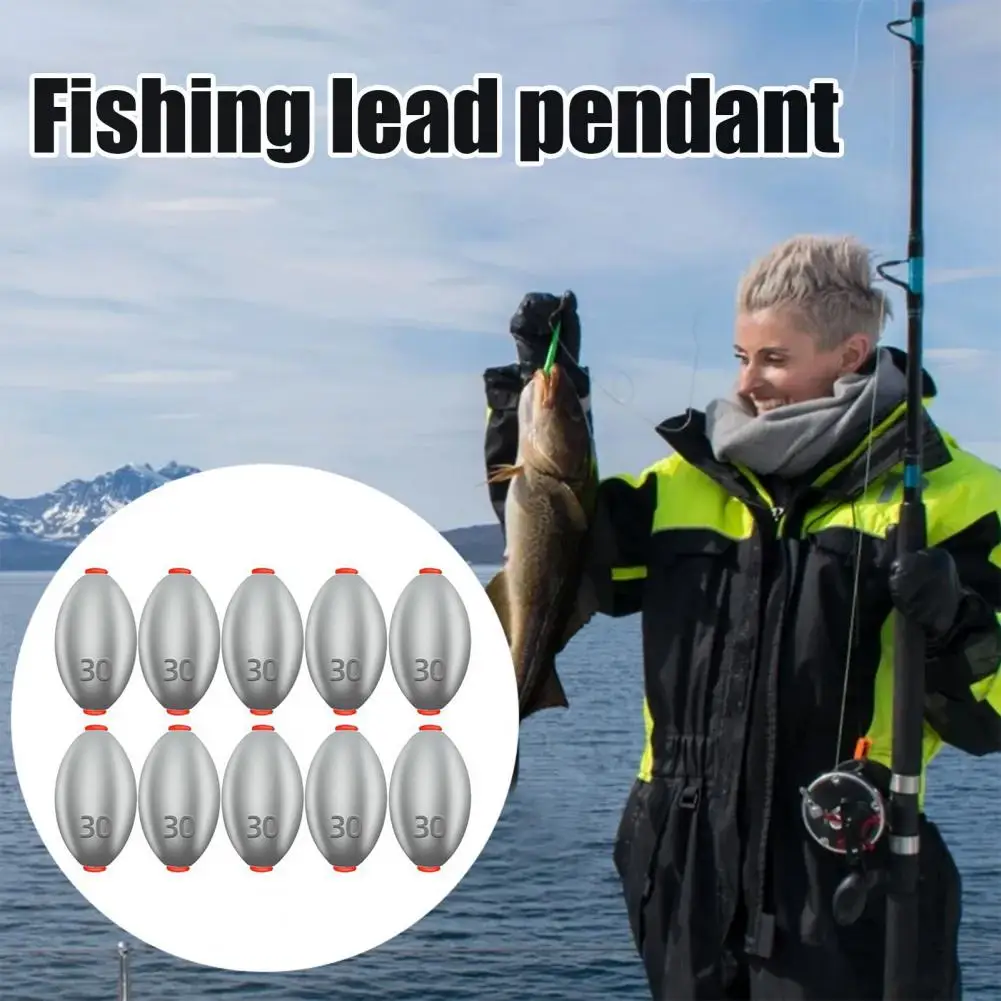 

Fishing Weights Sinkers High-quality Fishing Sinker Premium Teardrop Shaped Fishing Weights 10pcs Polished Surface for Drop
