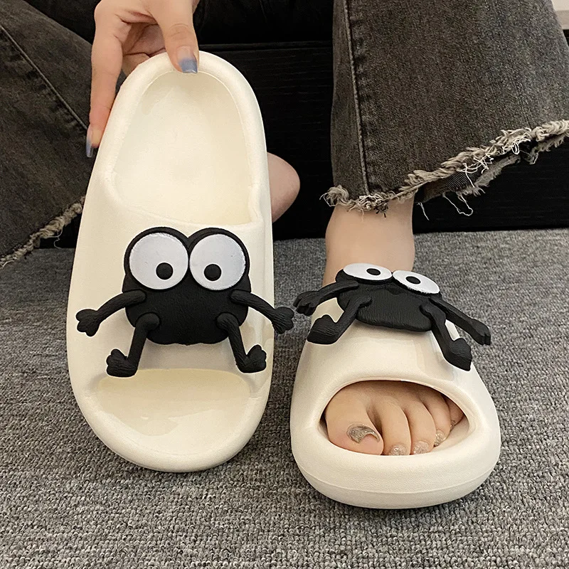 Cartoon Slippers Women Summer Slides Cute Cartoon Cloud Shoes for Women Indoor Outdoor Soft Thick Beach Men Sandals