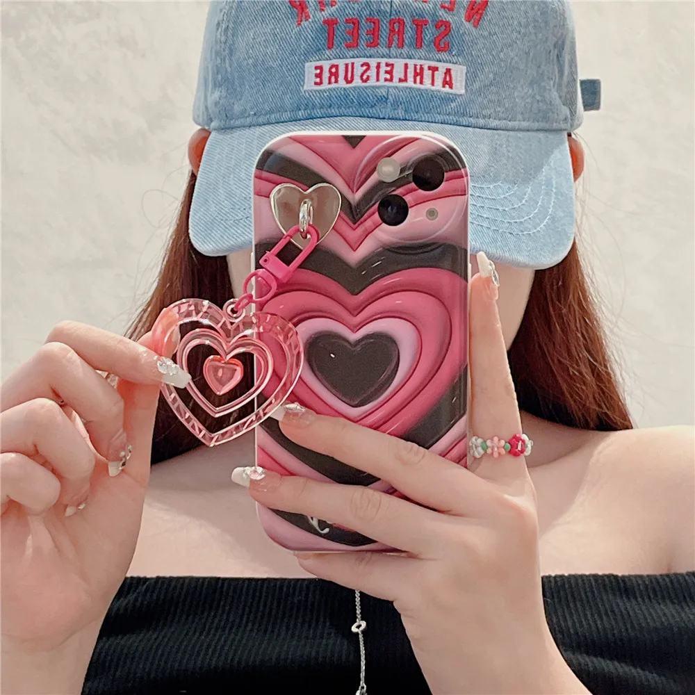 Likiyami (3in1 for iPhone SE 2022/2020/7/8 Case Heart Women Girls Cute  Girly Aesthetic Trendy Luxury Pretty with Loop Phone Cases Purple Lavender