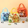 Cartoon Bento Bag 3D Three-dimensional Pattern Lunch Box Bag Large Capacity Lunch Bag with Lunch Foil Insulation 1