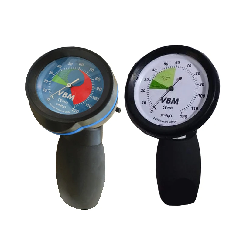 

High quality german balloon pressure gauge Handheld pressure pump tracheal intubation pressure gauge ICU with hook ETT gauge VBM