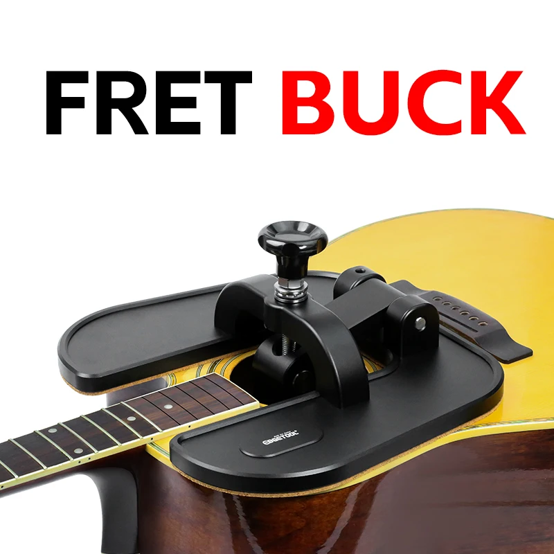 Guitar fret buck hammering frets acoustic electric musical instruments Support for safe fretting adjustable clamp tool