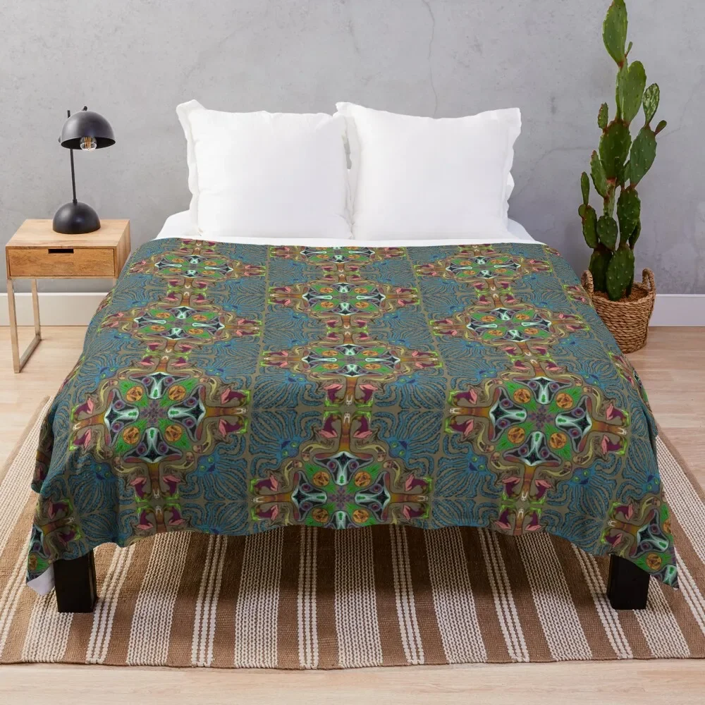 

Funky Possession of the Mushroom Throw Blanket Thermals For Travel Soft Kid'S Blankets