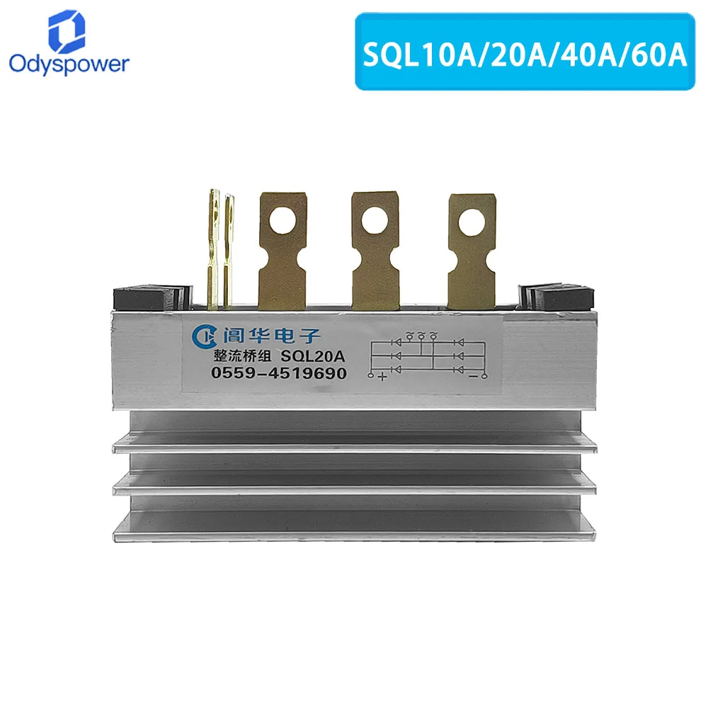 SQL10A SQL20A SQL40A SQL60A 발전기 다이오드 브리지 정류기 키트 발전기 용 3 상 10A 20A 40A 60A