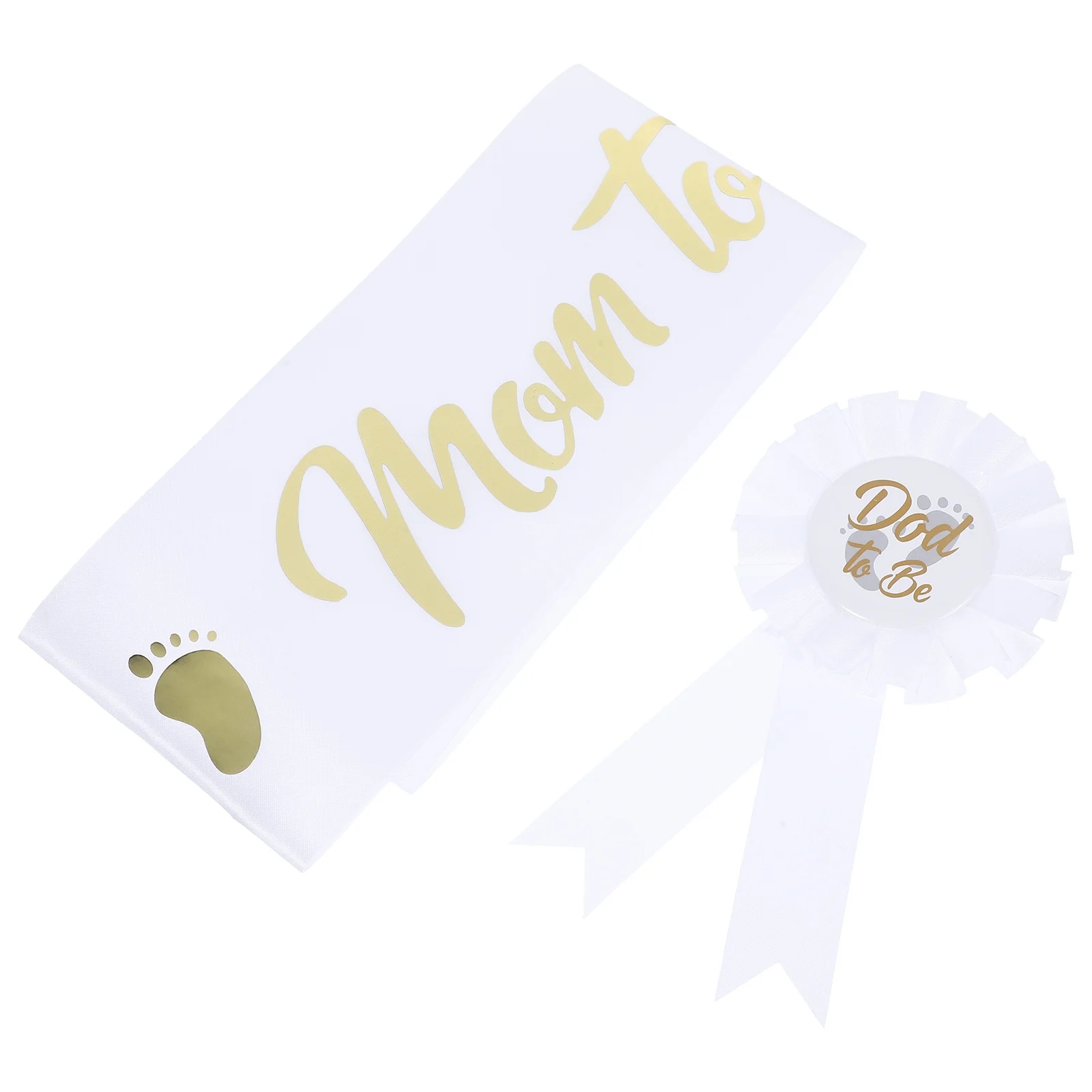 

Party Strap Badge Decoration Mommy To Be Sash to Be Tinplate Shower Badge Pin