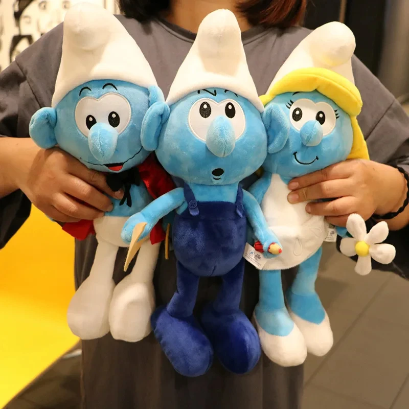 

40cm Disney Smurfs Painter Engineer Chef Modeling Plush Toys Cartoon Anime Plush Toy Children's Birthday Gifts