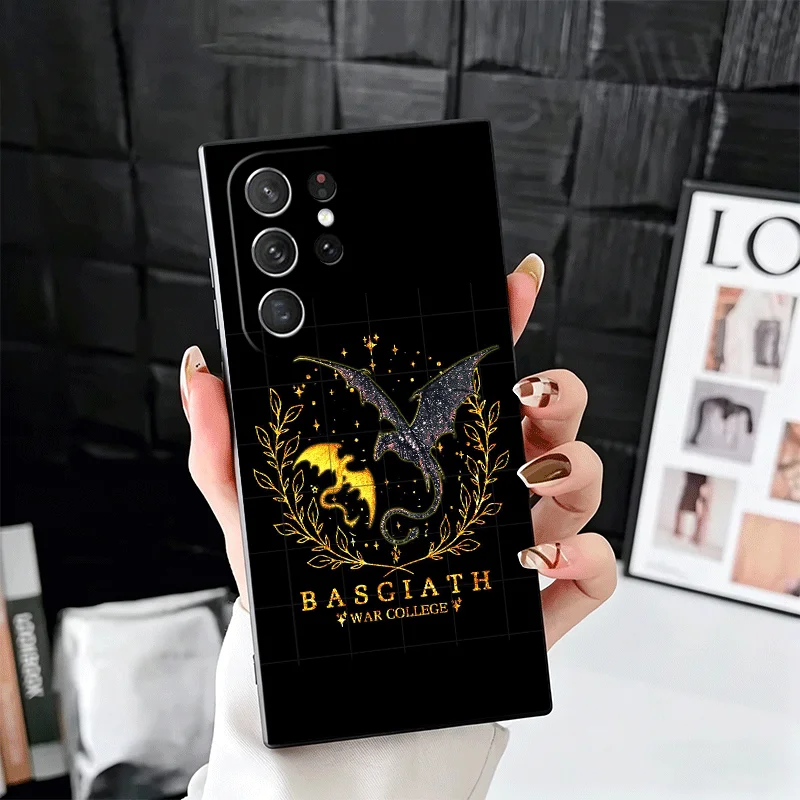 Elegant Dragon Design Soft Phone Case - Black Protective Back Shell