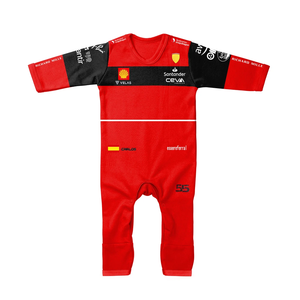 nueva Racing F1 75 modelo 16 55 yardas mono de bebé rojo Extreme Sports Fan Romper ropa y exterior| | - AliExpress