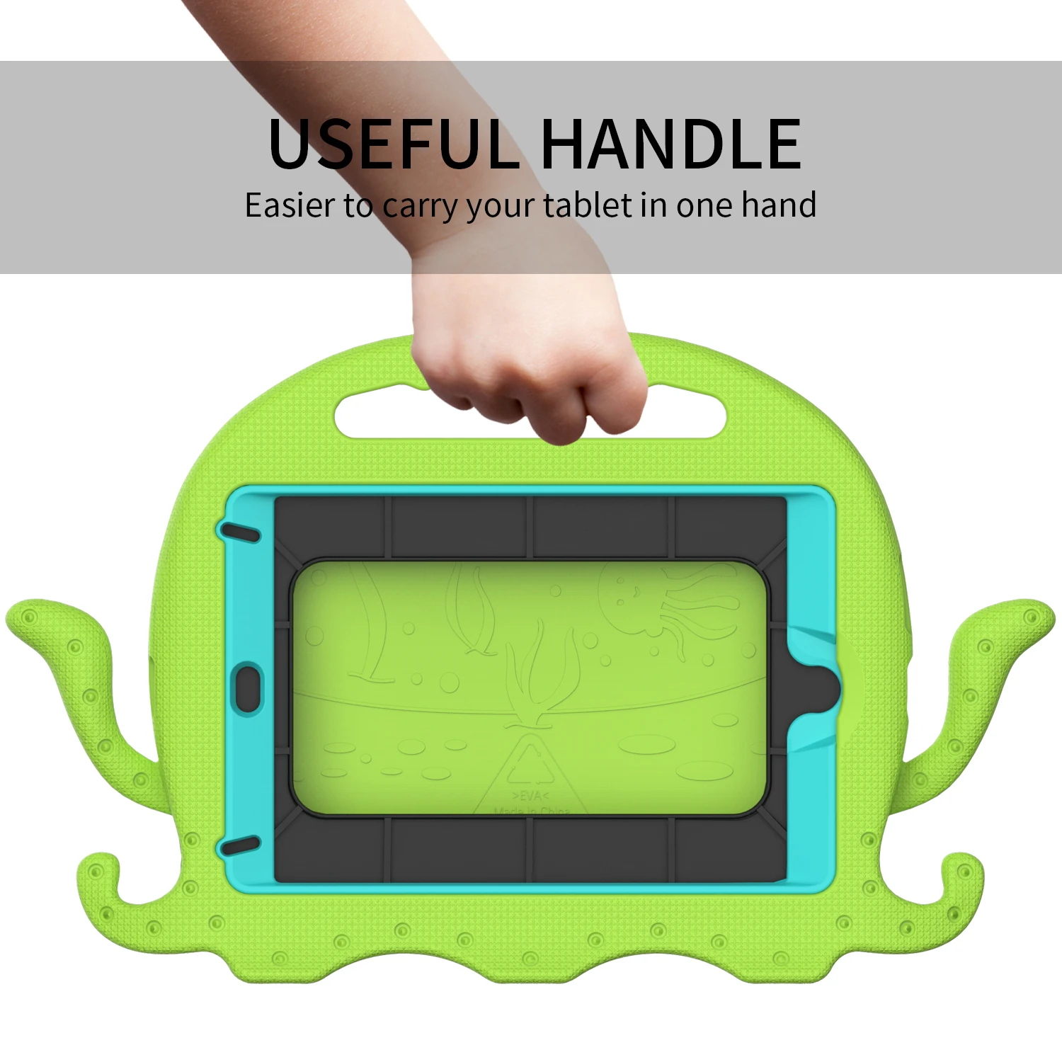 Children's Shockproof Protective Tablet Case with Handle - Cute Design
