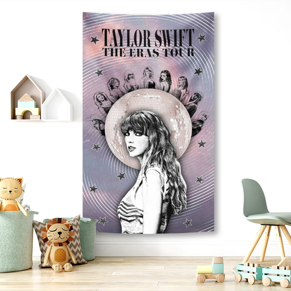 American Pop Singer Taylor arazzo Swifts stampato camera da letto decorazione Banner appeso a parete divano parete