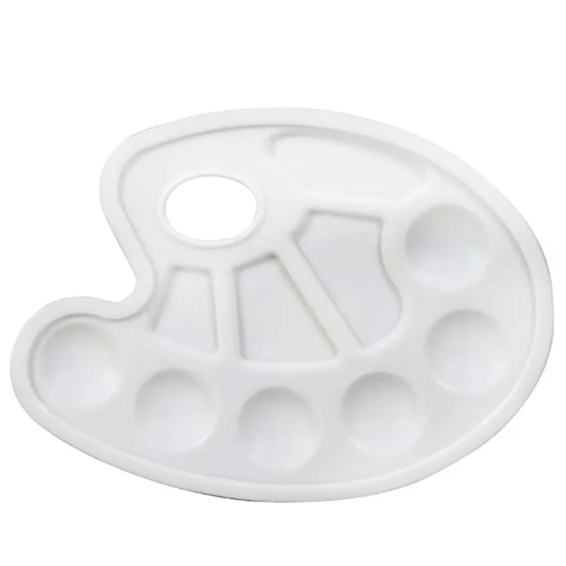 10 Holes Palette Artist Children Students Color Mixing Tray Portable Painting Tools paint tray color palette watercolor palette