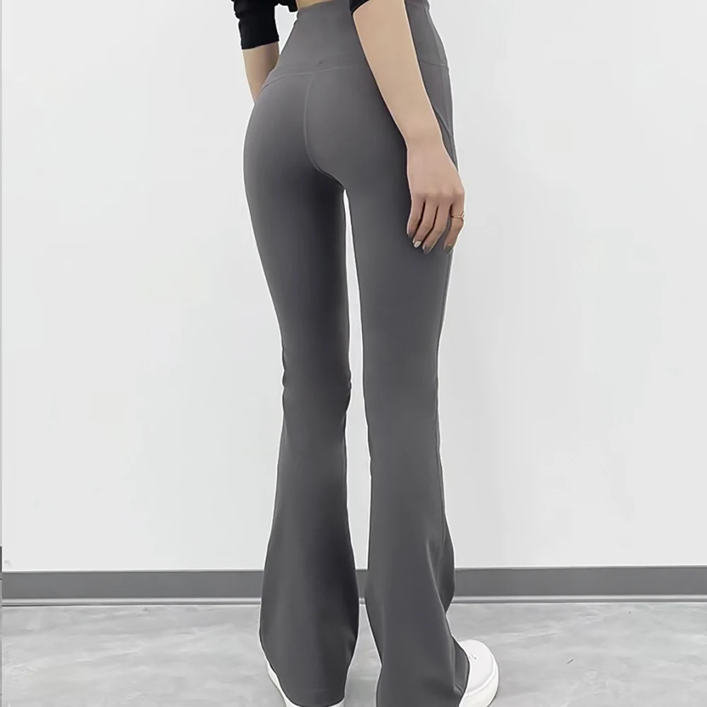 Grey Flare Yoga Pants