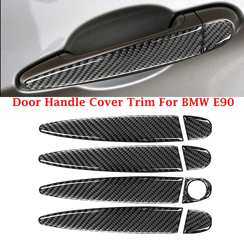 자동차 외부 문짝 핸들 트림 커버, 자동차 외부 스타일링 액세서리, BMW 3 시리즈 E90 E92 2005 2006 2007 2008 2009-2012, 1 세트
