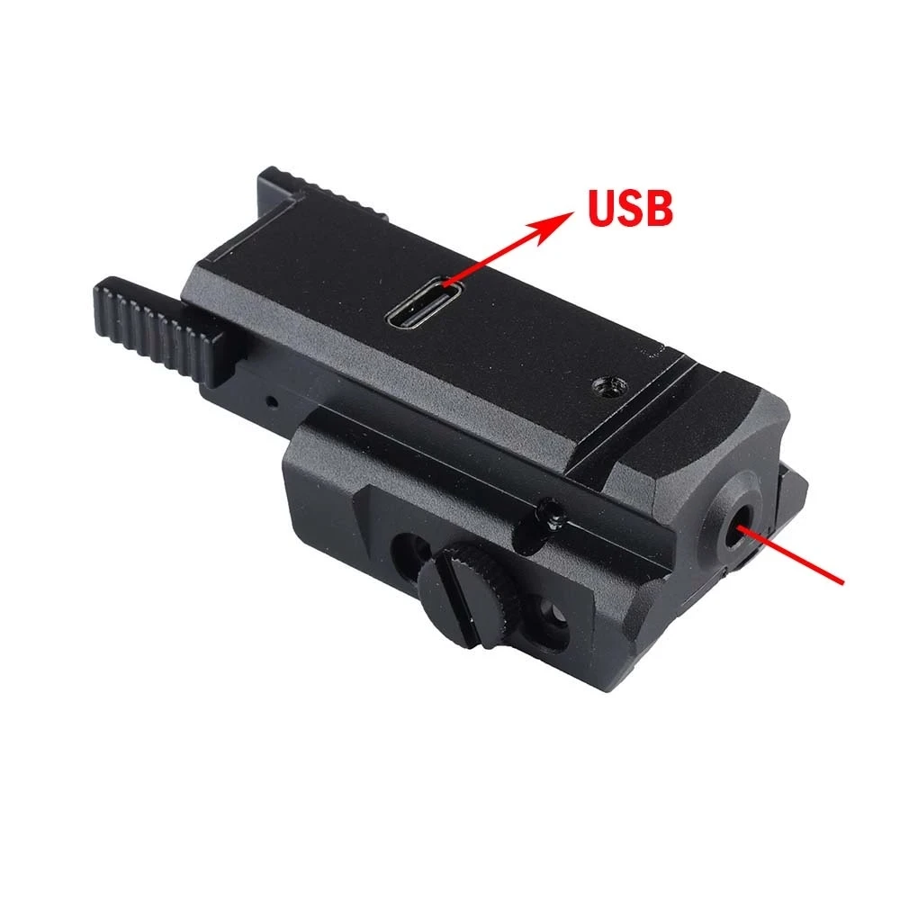 Pistol Airsoft Red Dot Beam Laser Sight for 11mm /20mm Picatinny Dovetail Rails 