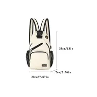 Breast Bag Women's New Waterproof Large Capacity Backpack Multi-functional Casual Oxford Cloth Crossbody Bag - Image 2