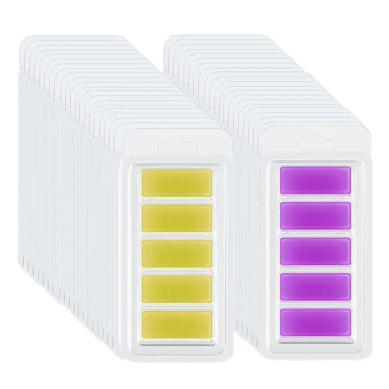 

Прозрачный ПЭТ-воск, 100 шт., регулируемый воск, 5 полостей, расплав, формы для свечи, мыла, сделай сам, аксессуары для изготовления