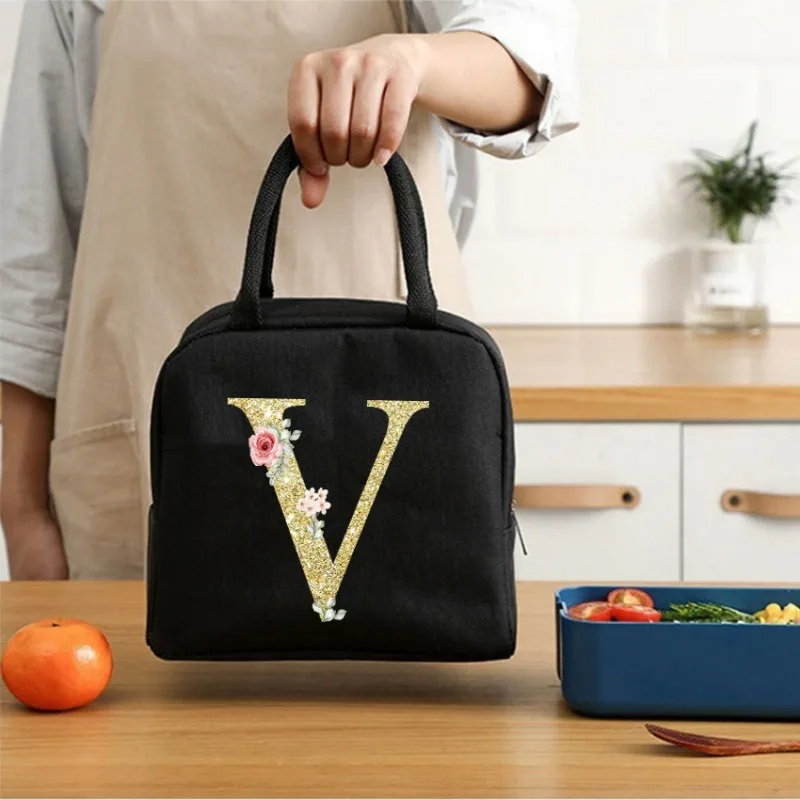 Teddy Bear Letter Bento Bag, Oxford Cloth Waterproof Material Insulated Lunch Box Bag, Office Worker, Student Lunch Bag Best Sellers In Luggage, Bags