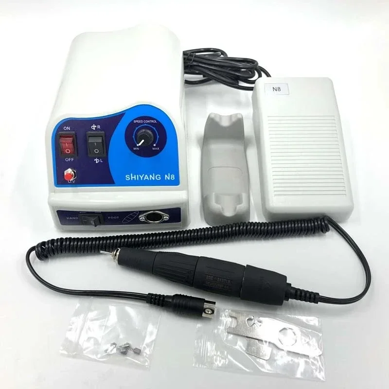 보석 세공용 N8 마라톤 연마 브러시 마이크로모터 (45000/45k RPM 핸드피스 SH37LN 2.35mm 척) 조각 및 연마용