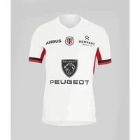 24-25 Game Jersey New Arrival France Rugby Jersey Football Short Sleeve Oversized Tops Quick-Drying Casual Sports Men's T-Shirt 1