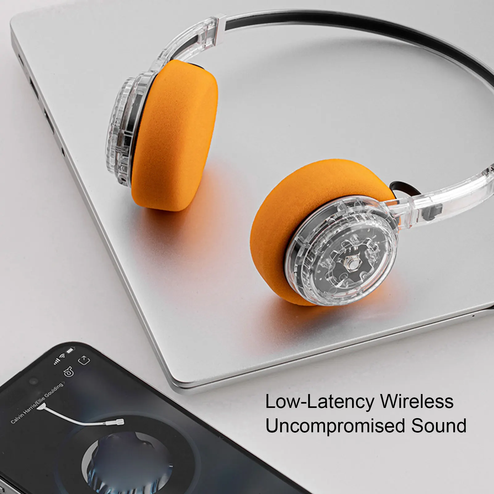Retro Sports Headset with Mechanical Volume Adjustment and Extendable Metal Headband