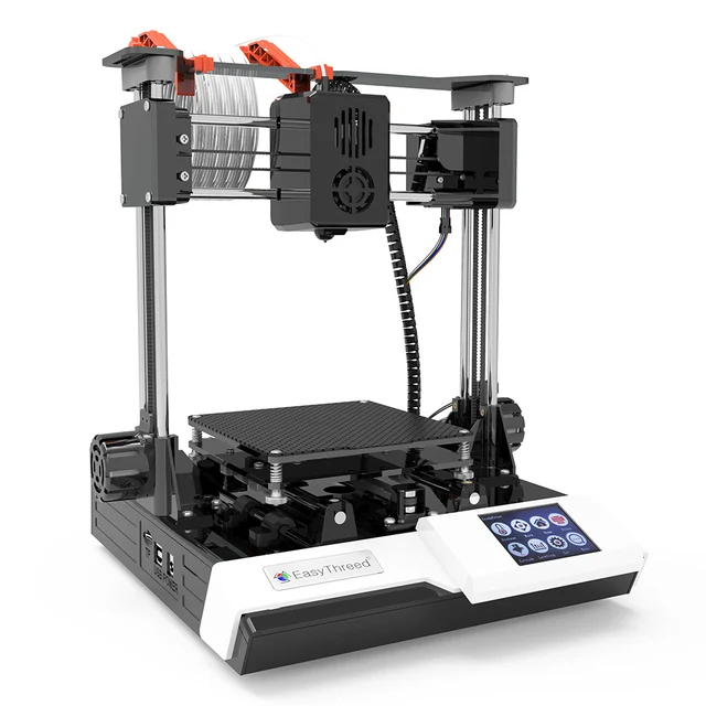 EasyThreed K6 3D Printer FDM Desktop Printing Machine 100x100x100mm Print Size Removable Platform with 2.4'' Touchscreen Control