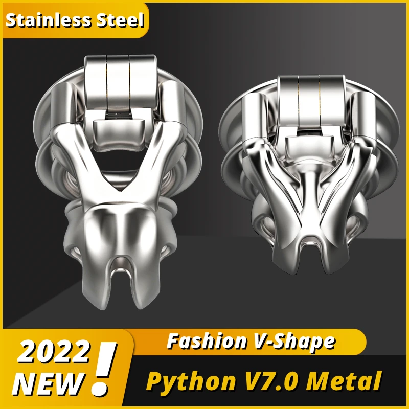 

Metal Chastity Device 2022 316 Stainless Steel Python V7.0 Male Chastity Device Cobra Cock Mamba Cage Penis Ring Adult Sex Toys