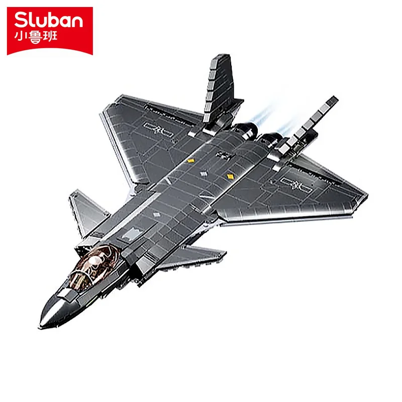Sluban Building Block Toys Military B1187 1/44 J20 Stealth