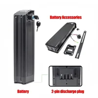 Batterie pour vélo électrique Pedelec 36V 48V, pack de batteries 15Ah 20Ah 25Ah, batterie Li-Ion Silver Fish pour moteur de vélo 1000W 800W 750W 500W 350W 250W avec chargeur et BMS 3