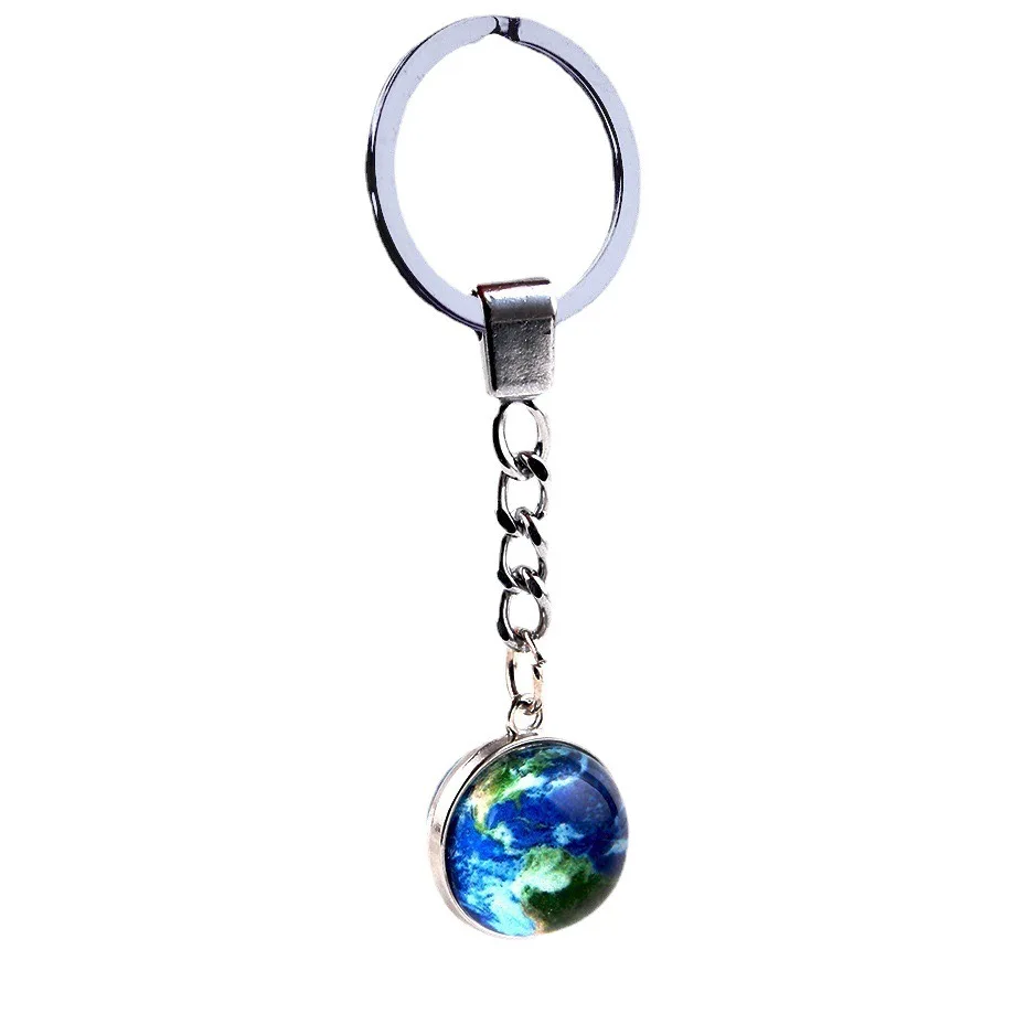 Metal Luminous Crystal Constellation Keychain Pendant