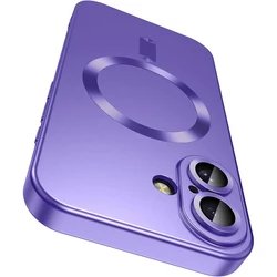 Enhanced Magnetic Wireless Charging Phone Case with Camera Protection - iPhone 12 Pro (PURPLE)