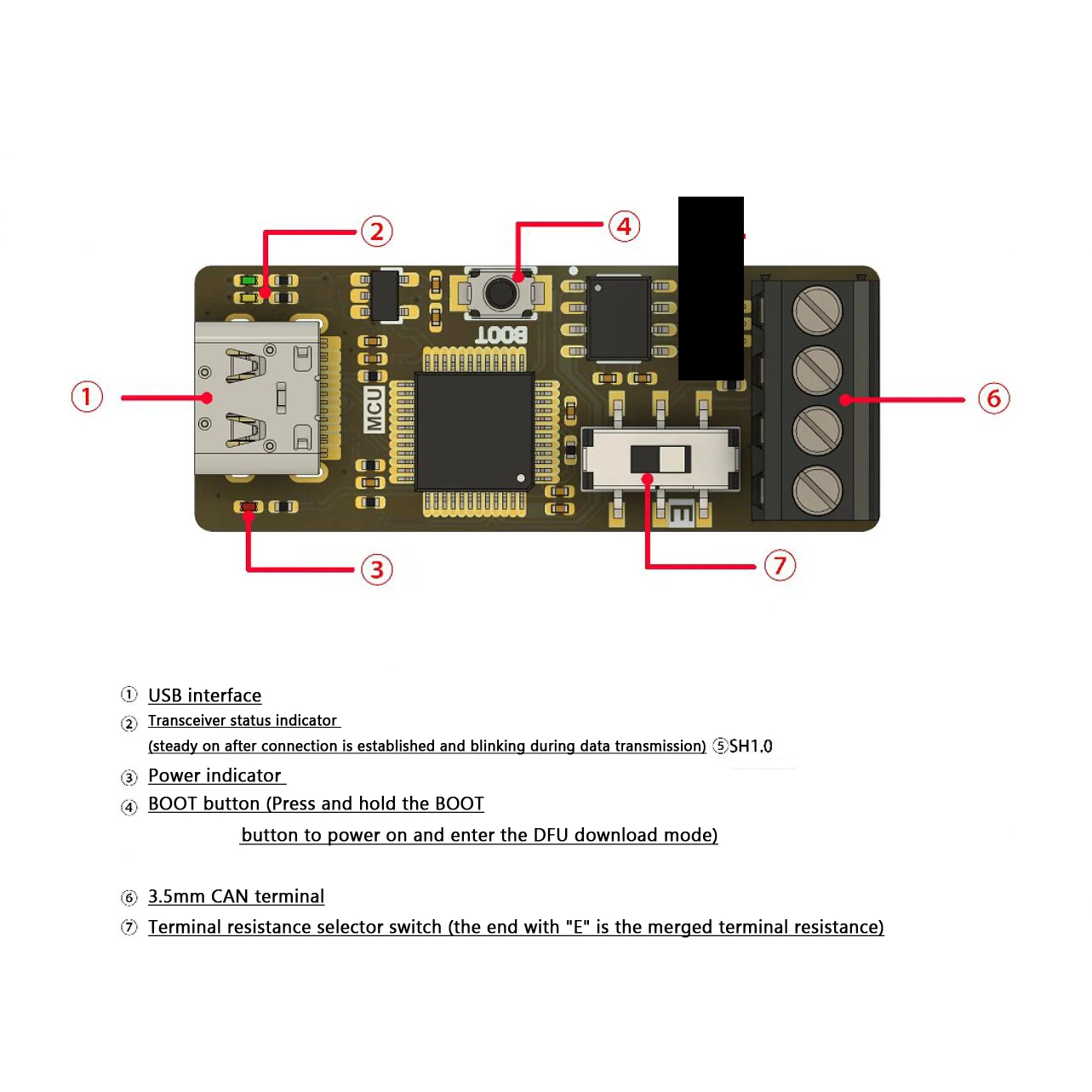 Enhanced USB-C to CAN Bus Data Adapter for PCAN View Debugging and Python Support