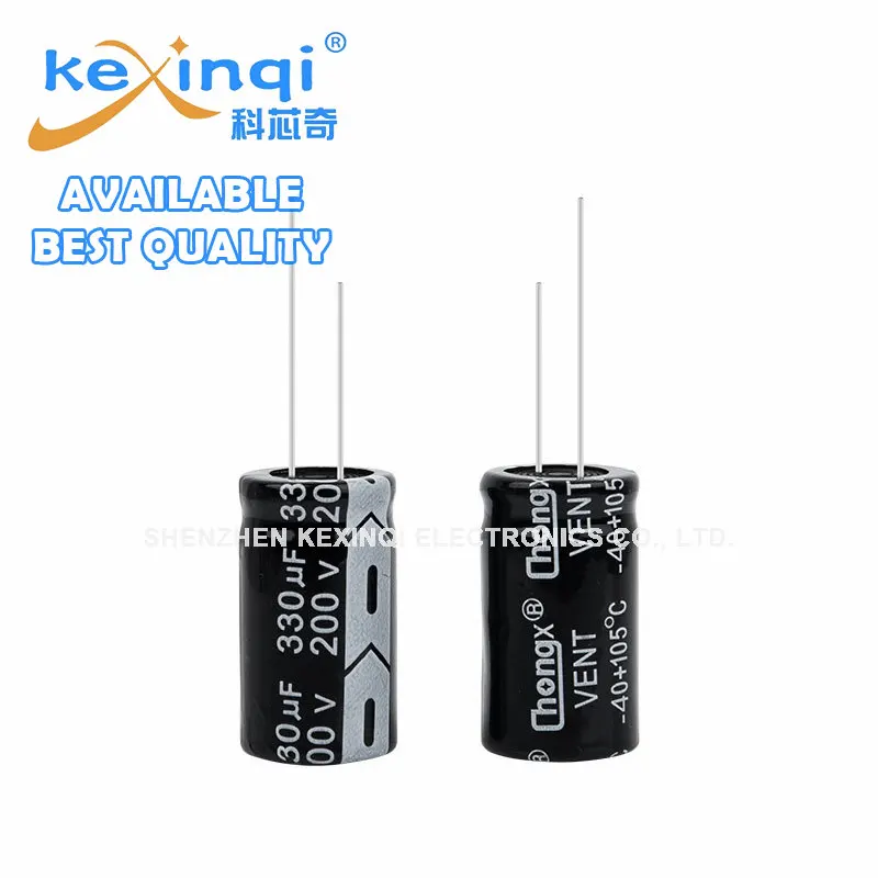 1-5PCS 200V DIP Aluminum Electrolytic Capacitor 10uf 33uf 47uf 68uf 100uf 220uf 330uf 470uf 680uf