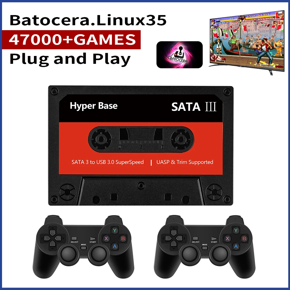 2TGameHardDrivePreinstalledBatocera35and47000GamesForPS3