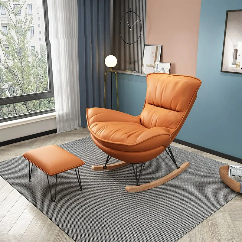 

Кресла-качалки для балкона, спальни, современная Скандинавская мебель для кемпинга и отдыха, роскошный минималистичный диван-стул, мебель для гостиной и помещений