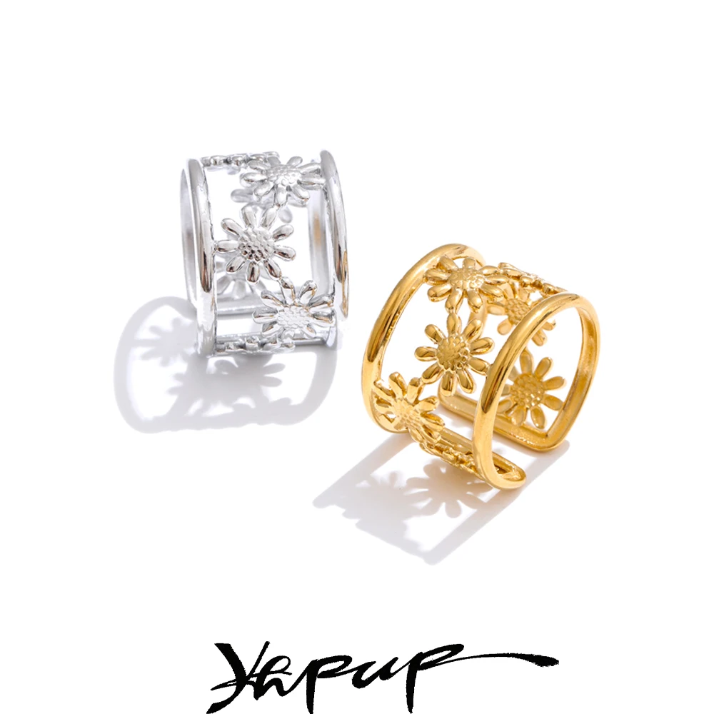 Yhpup Adjustable Stainless Steel Ring