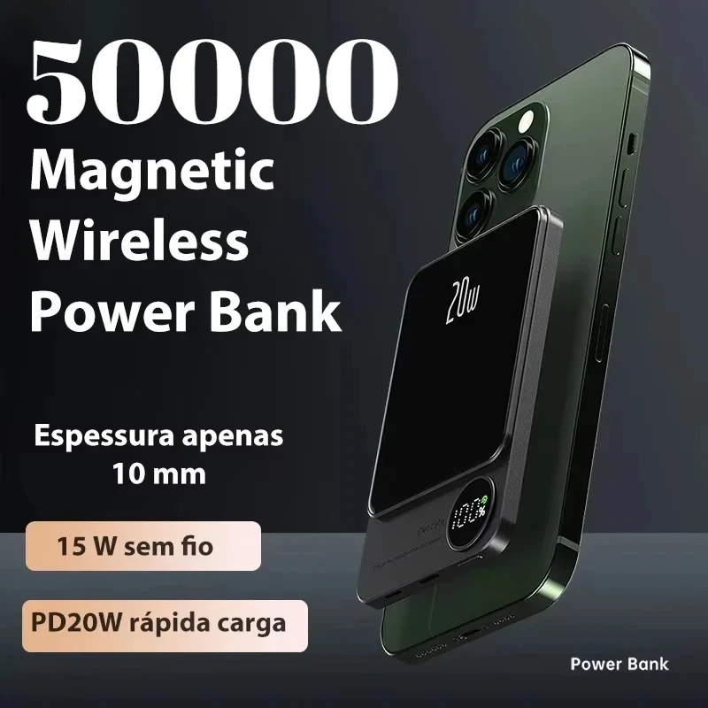 Magnetic Power Bank for IPhone 16 15 Magsafe Powerbank Ultra Thin 22.5W Fast Charging Portable Charger External Spare Battery 2
