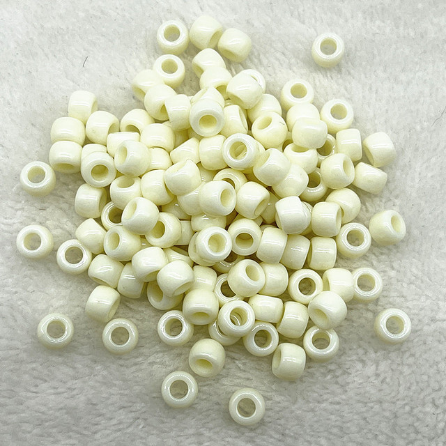 6X9mm Big Hole Acrylic Beads Spacer Loose Beads for Jewelry Making DIY Handmade Bracelet Accessories