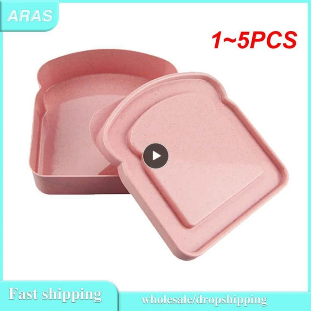 1pc Silicone Lunch Box, Minimalist Solid Color Pink Lunch Box For Dinner  Table