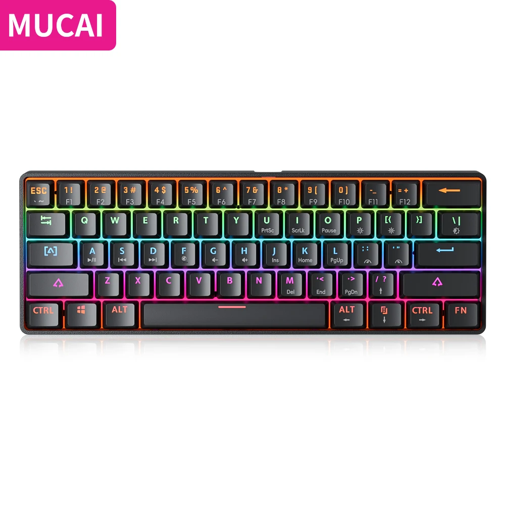 Механическая мини-клавиатура MUCAI MKA610 с красным переключателем