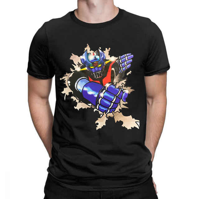 mazinger z t-shirts Men t shirt Harajuku fashion Printed Top Tshirt Unisex T-shirt Fashion Streetwear