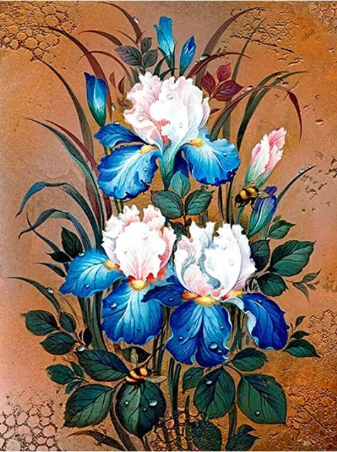 5D Diamond Painting Flower Full Diamond Tulip Rose DIY Diamond Mosaic Art Painting Cross Stitch Rhinestone Embroidery Home Decor CY-HH01851AE6