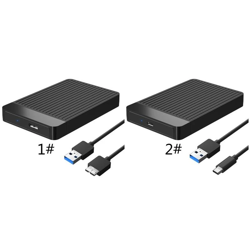 Y2GD 2.5인치 하드 드라이브 인클로저 USB 유형 C III(2.5인치 SSD 및 HDD용) 케이스 지원용 외장 하드 드라이브 6TB
