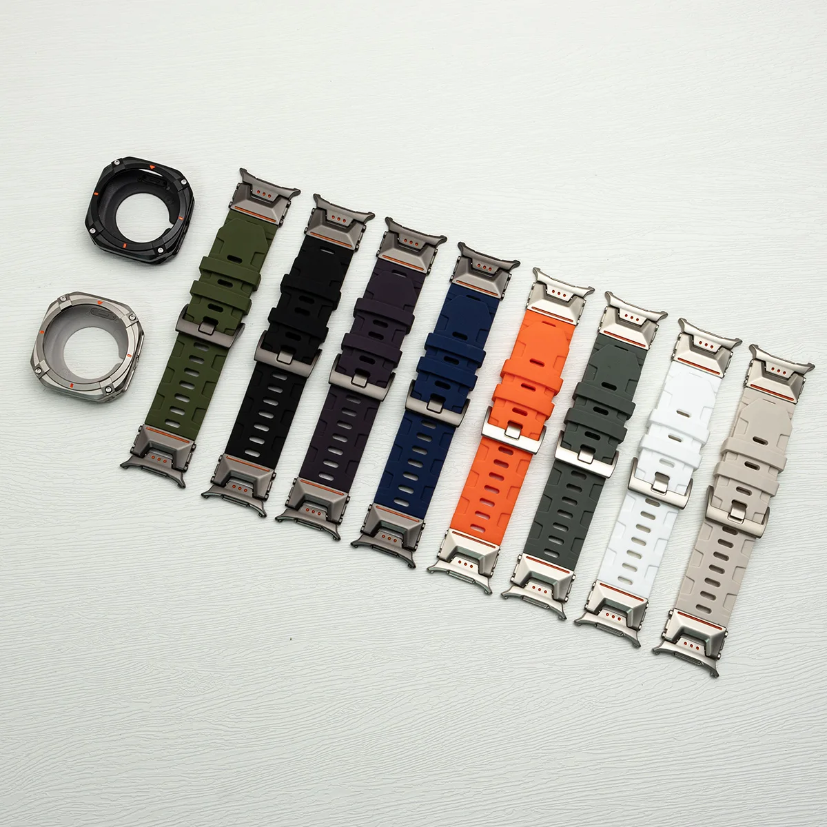 รูปสินค้า สายซิลิโคนสุดหรูสำหรับ Samsung Galaxy Watch Ultra 2025