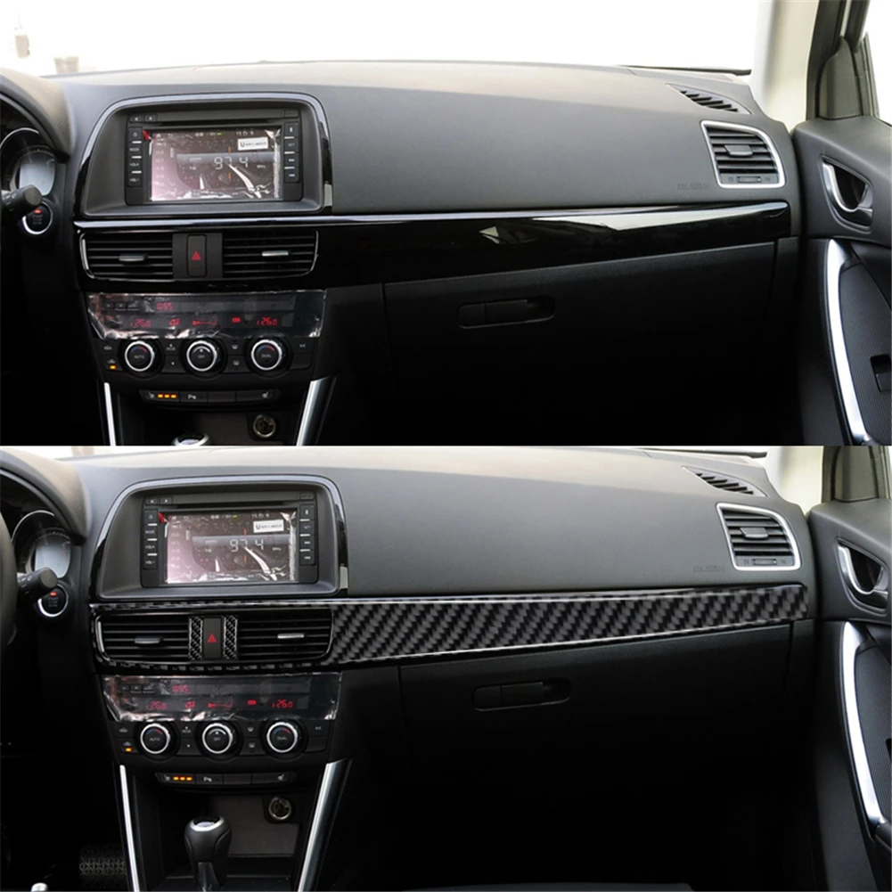 마쓰다 CX-5 2013 2014 2015용 자동차 내장 부품 모조 카본 파이버 자동차 스티커