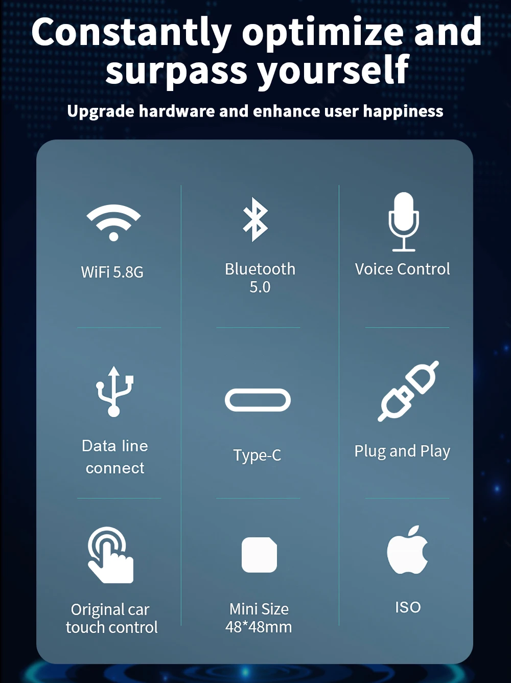 Ʈ AI ڽ ڵ OEM   ī÷  ý,   ̴ ̹ڽ USB  BT 5.0 ÷  ÷ 2023 ǰ