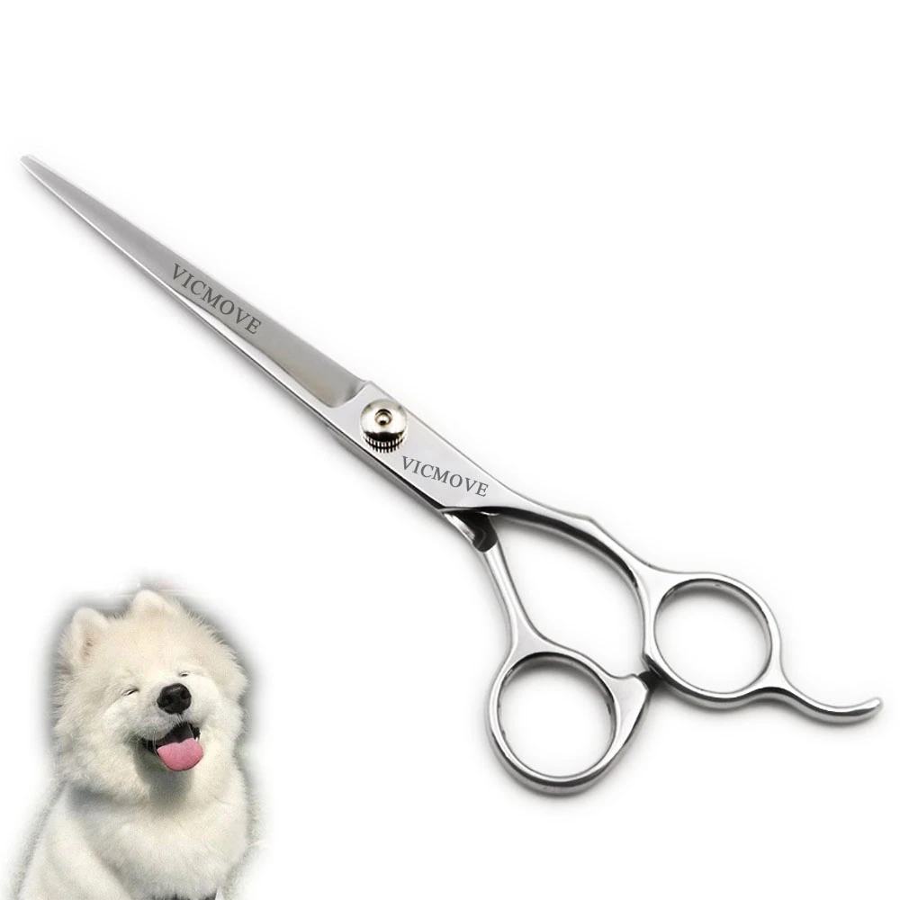 7 Inch Pet Scissors Dogs Grooming Hair Shears Barber Hairdressing Scissors Straight Cutting Shears